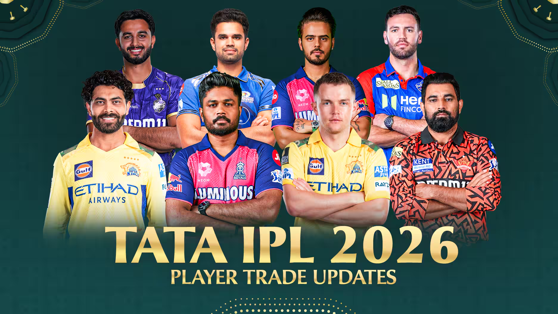 IPL 2026 all teams and captains - Bet on Lotus765